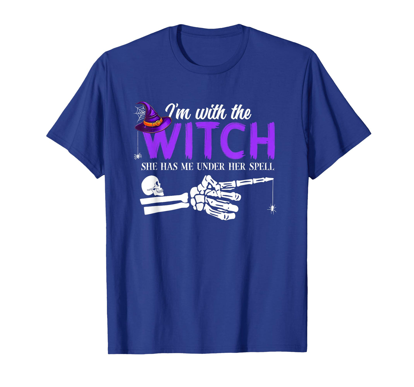 I'm with The Witch Funny Halloween Couple Costume Party T-Shirt