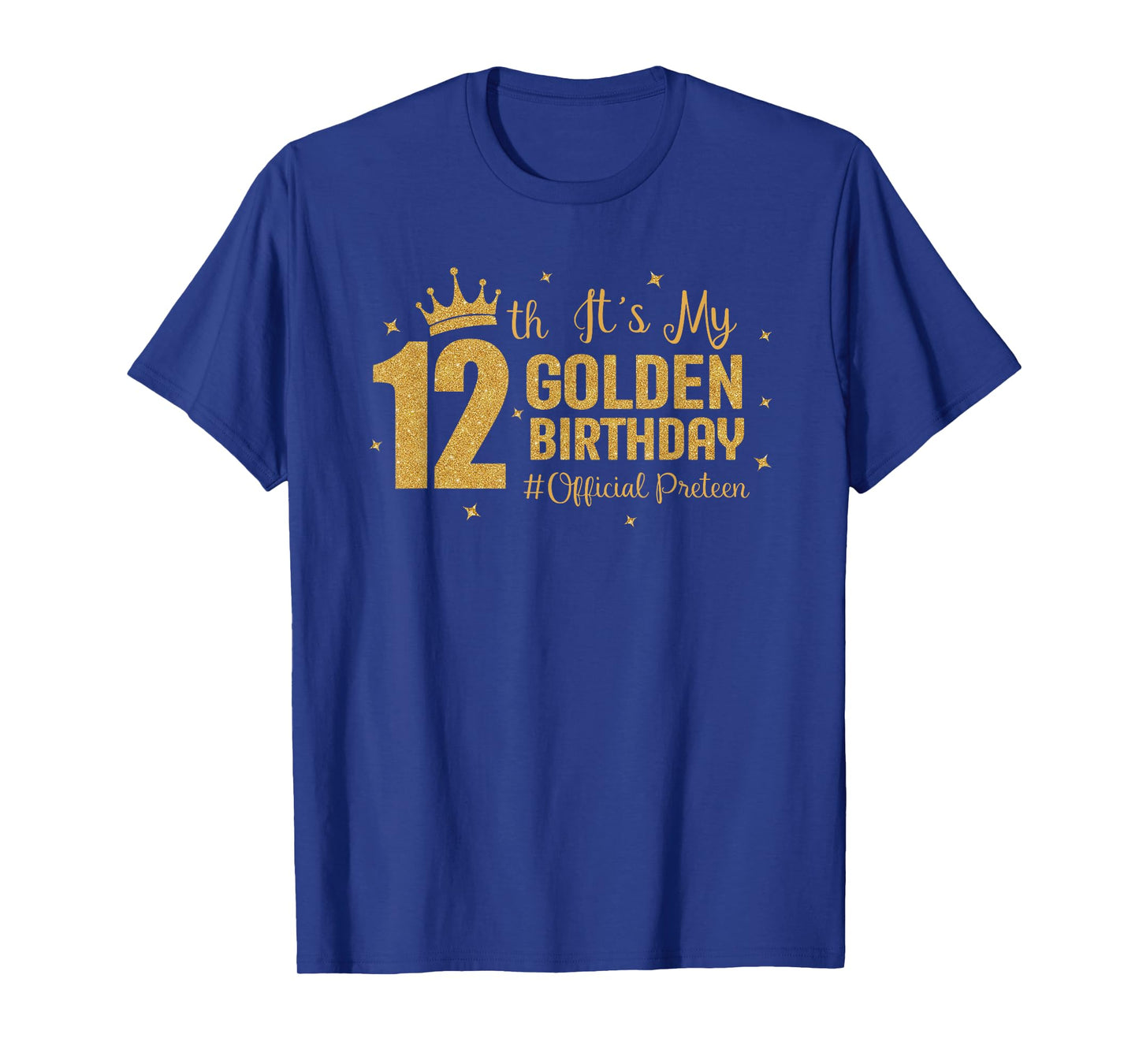 It's My 12th Golden Birthday Official Preteen 12 Year Old T-Shirt