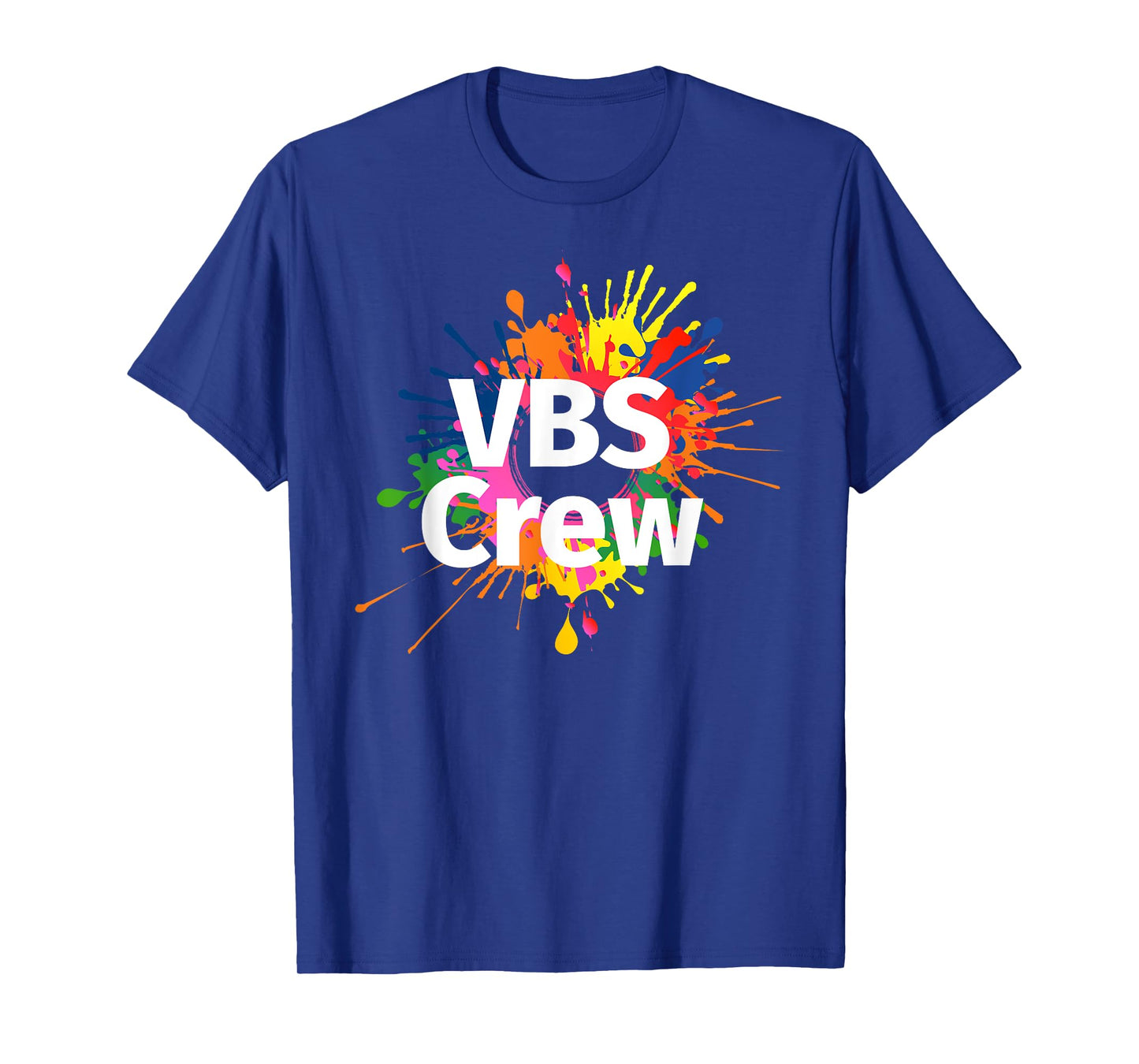 I Love VBS 2024 Crew Vacation Bible School Paint Splatter T-Shirt