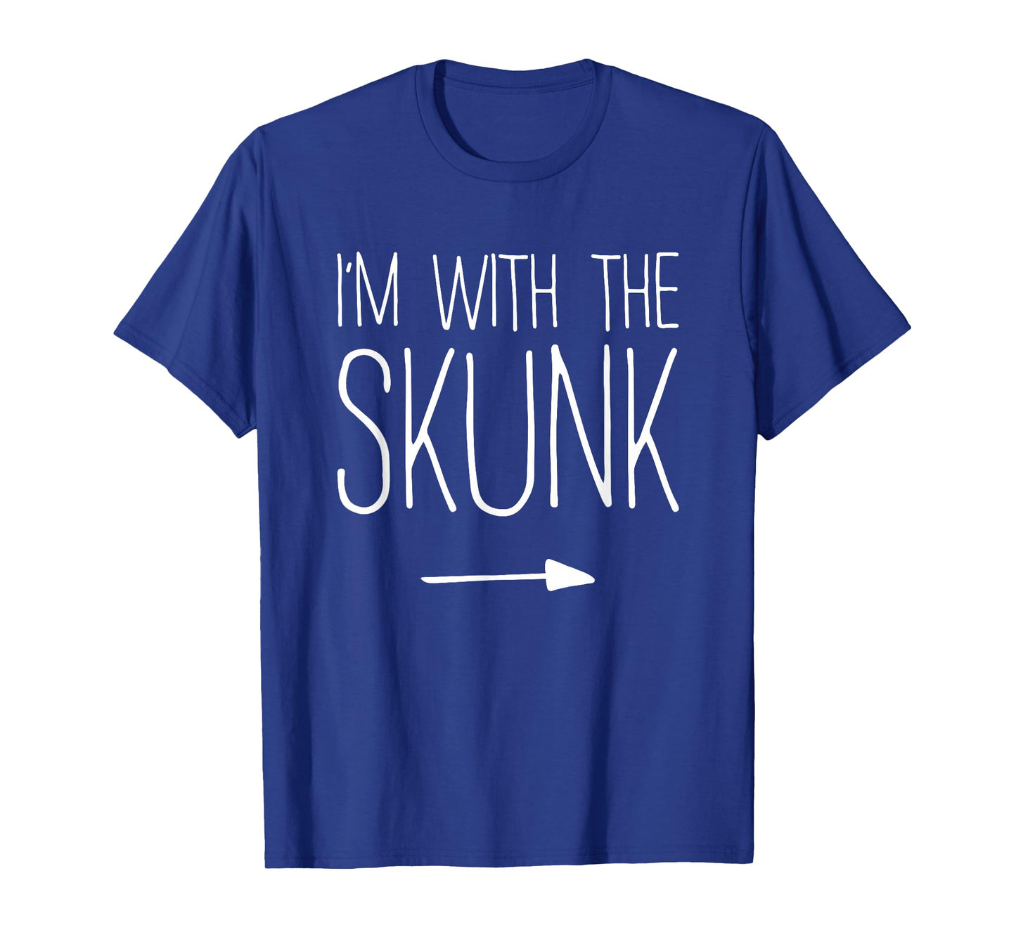 I'm With The Skunk Shirt Adult Kids Men Women Costume T-Shirt