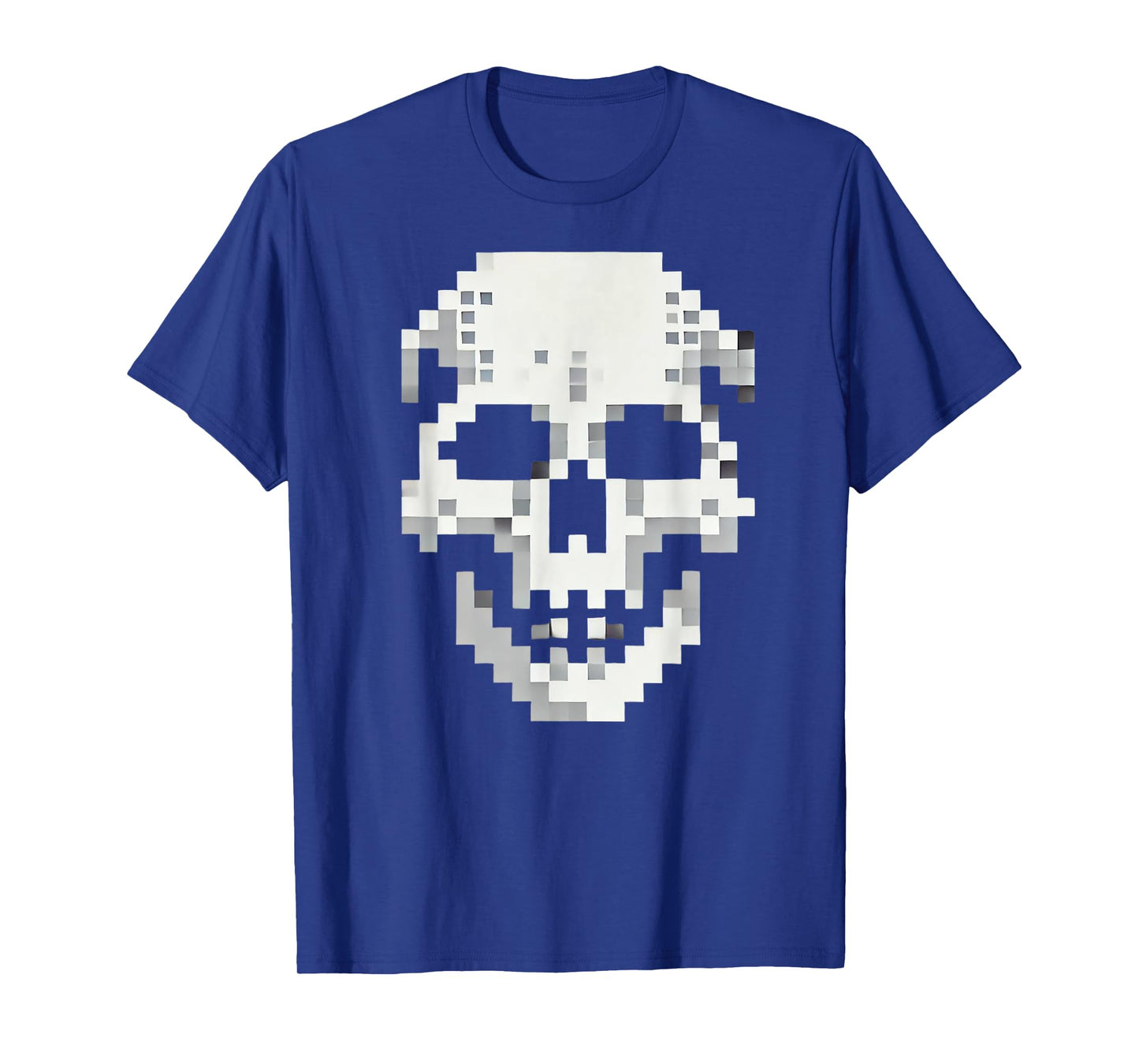Skull for retro gaming and Halloween. Pixel 80s game skull T-Shirt