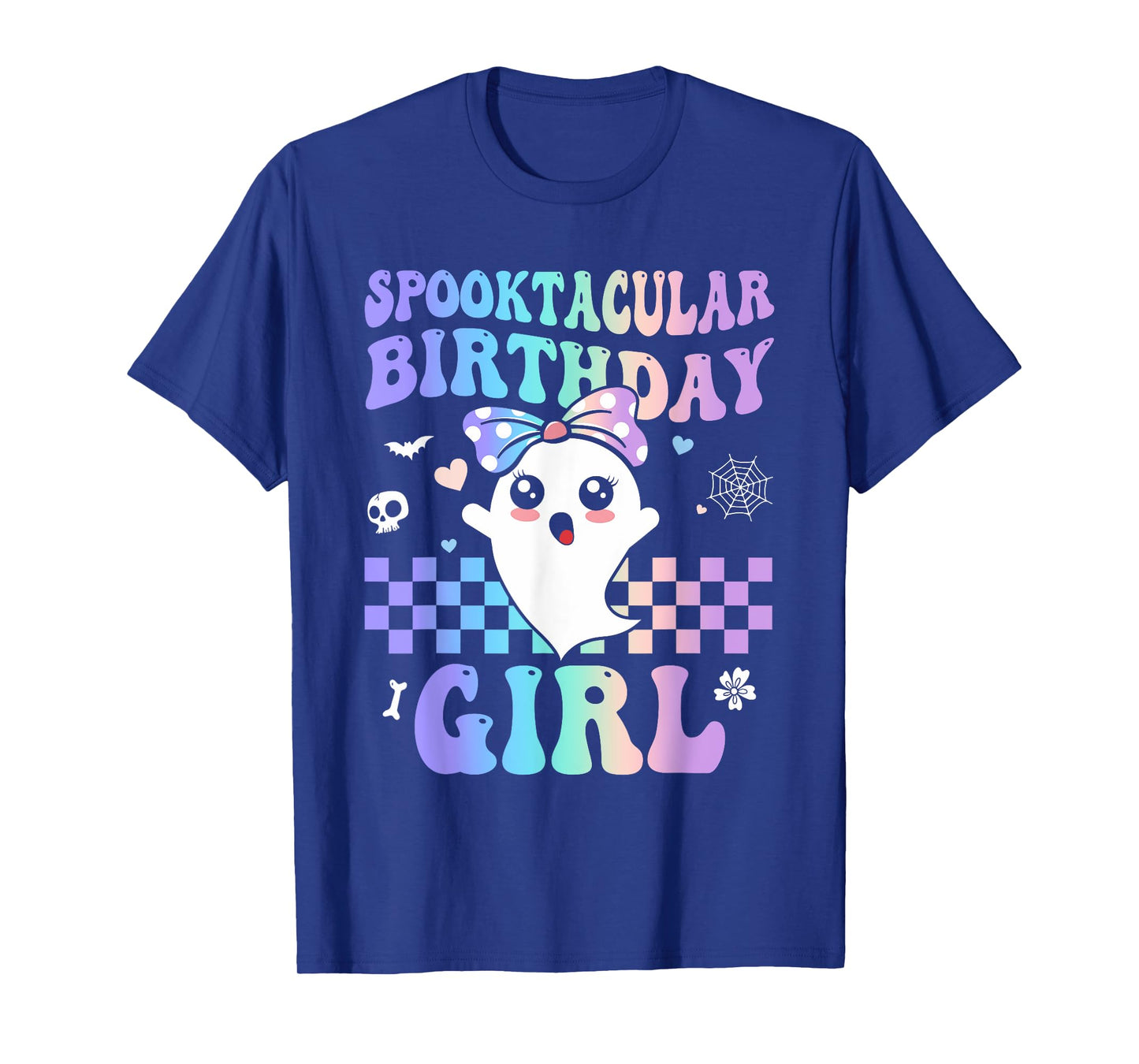 Spooktacular Birthday Cute Ghost Halloween Birthday Kid Girl T-Shirt