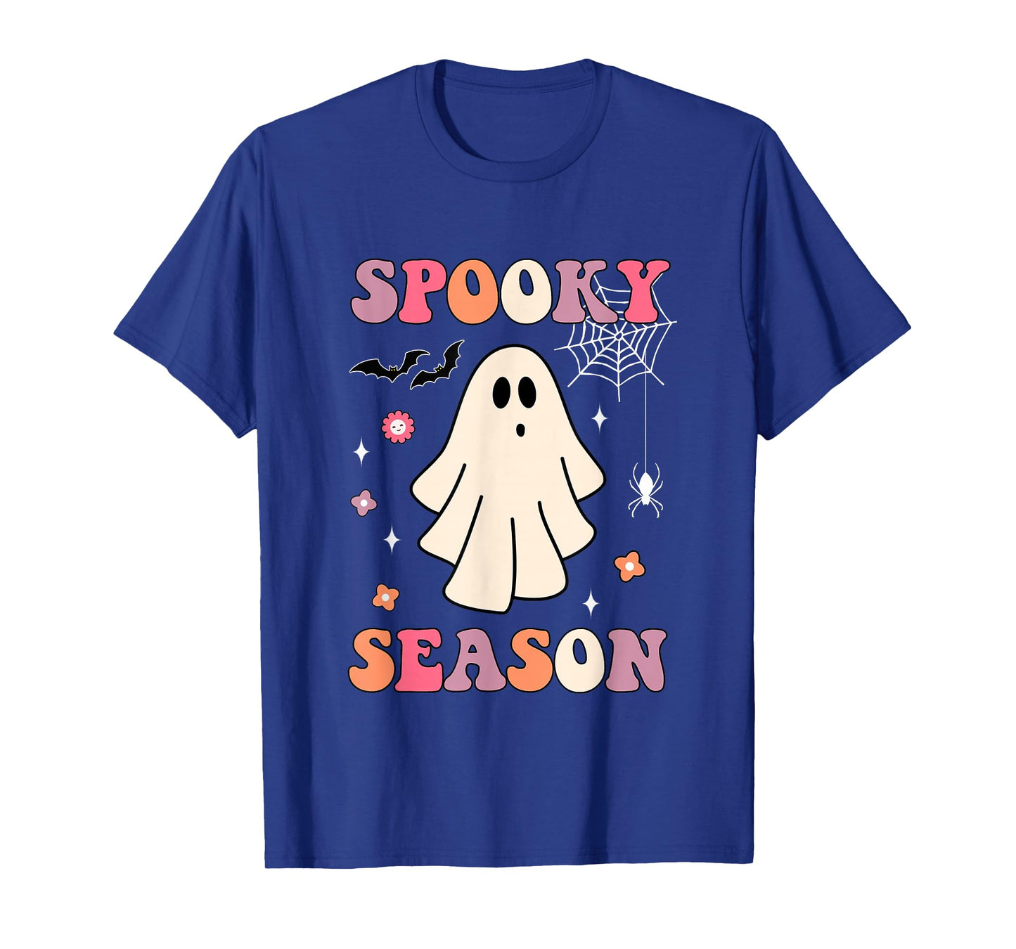 Groovy Vintage Halloween Costume Cute Ghost Spooky Season T-Shirt