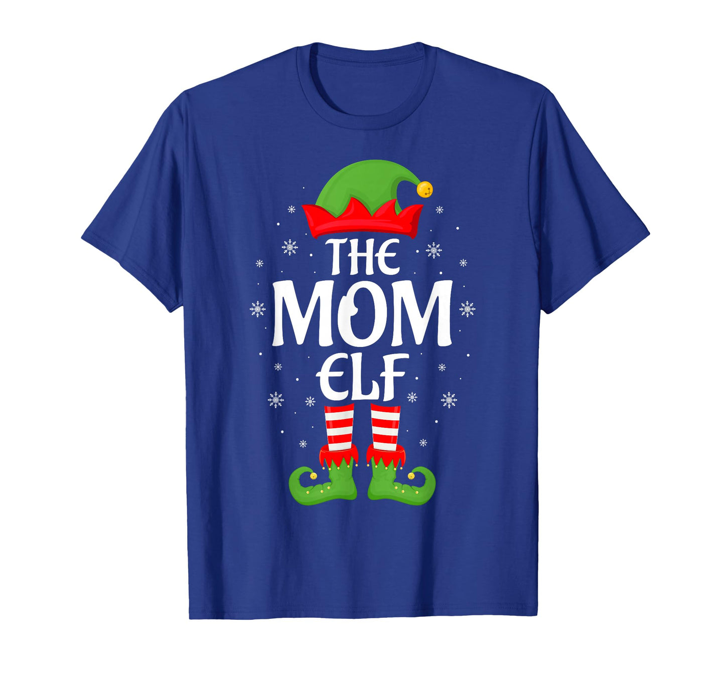 Mom Elf Xmas Family Matching Elf Squad Christmas Women T-Shirt