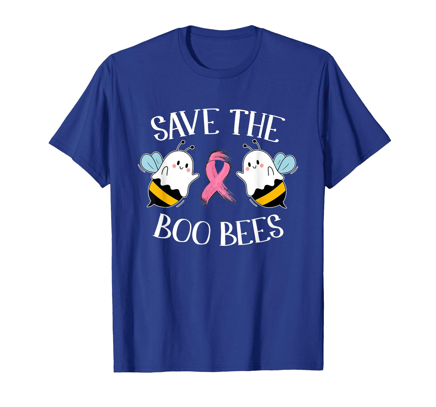 Save The Boo-Bees Lazy Halloween Costume Breast Cancer T-Shirt