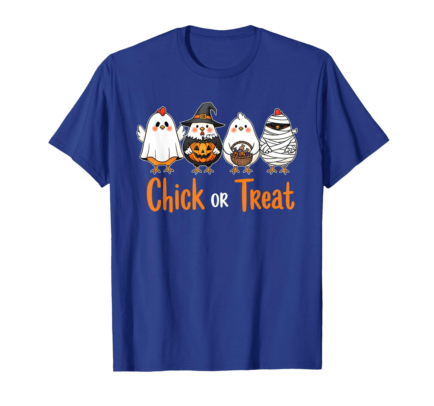 Chick Or Treat Funny Halloween Witch Spooky Cute Chicken T-Shirt