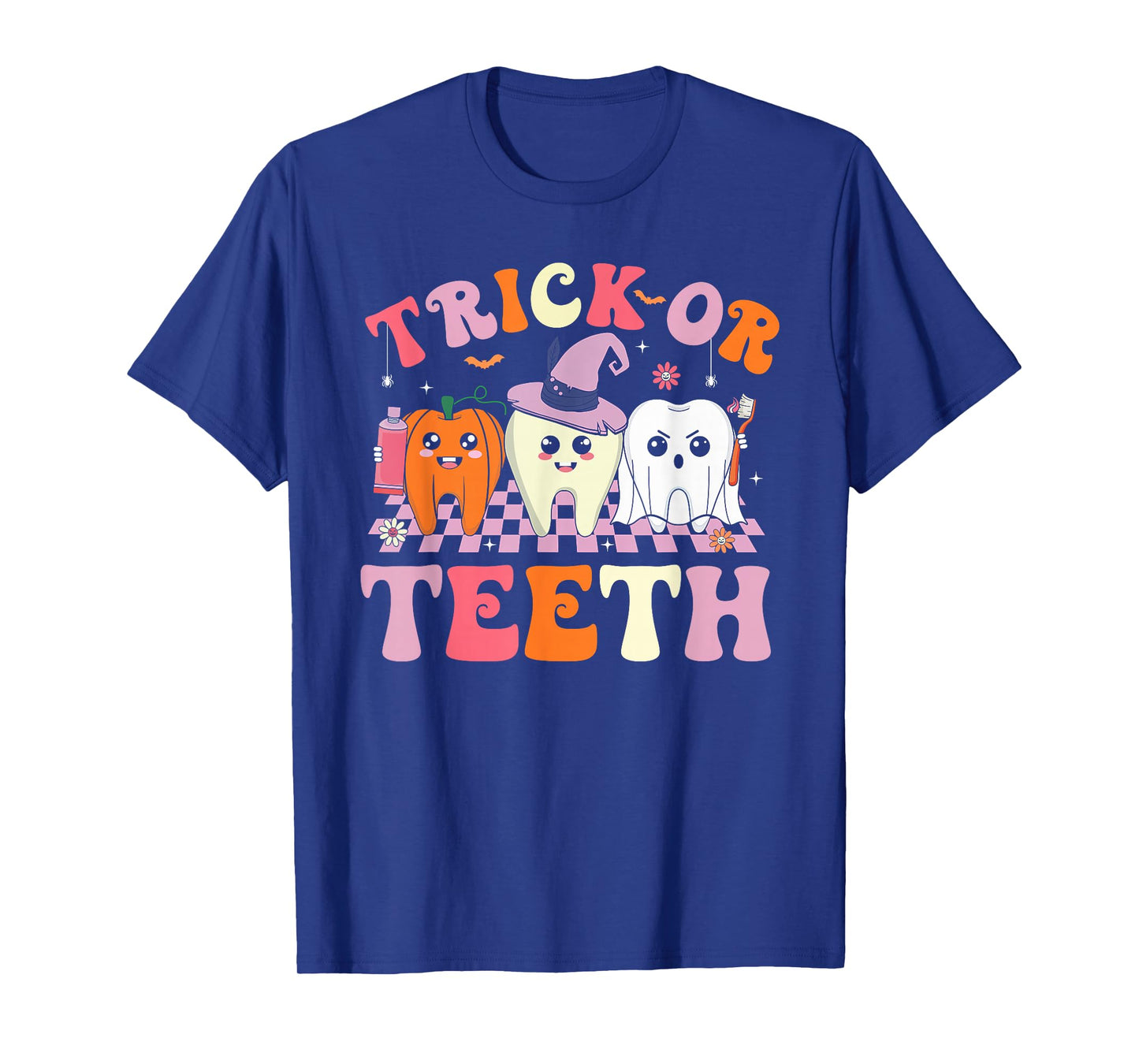 Funny Halloween Shirts Dentist Dental Squad Trick or Teeth T-Shirt