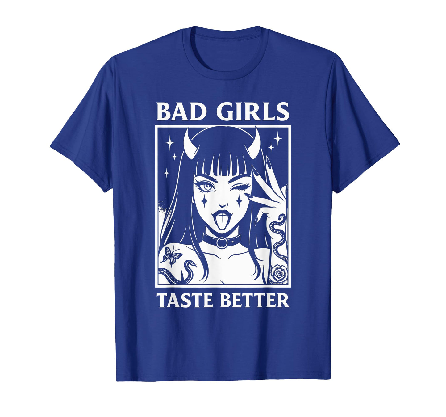 Vintage Bad Girls Taste Better Tattoos Lovers For Women T-Shirt