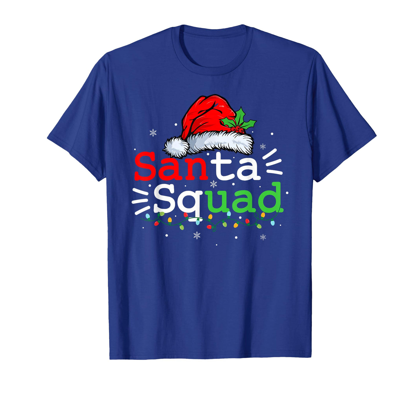 Santa Squad Christmas Pajamas Matching Family Group Xmas T-Shirt