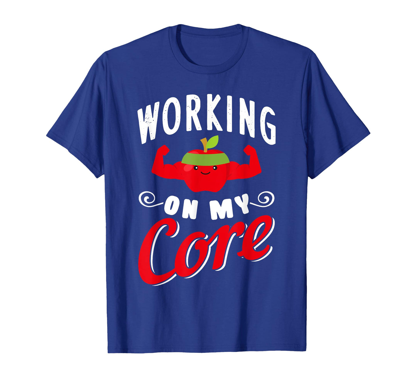 Funny Apple Working Out Fitness T-Shirt