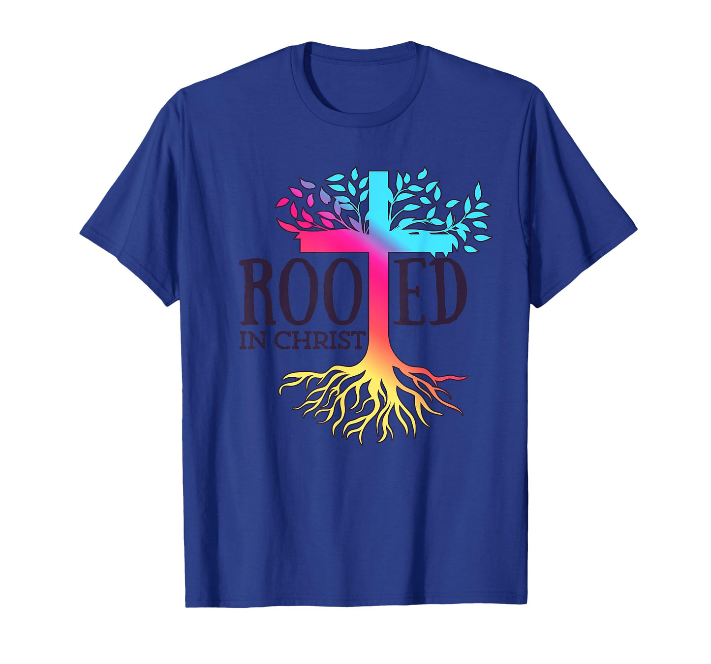 Rooted in Christ Tree Roots T-Shirt