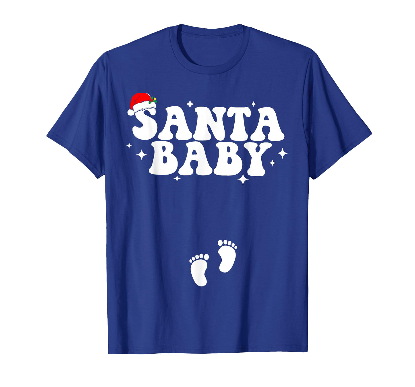 Santa Baby Christmas Pregnancy Announcement Pregnant Holiday T-Shirt