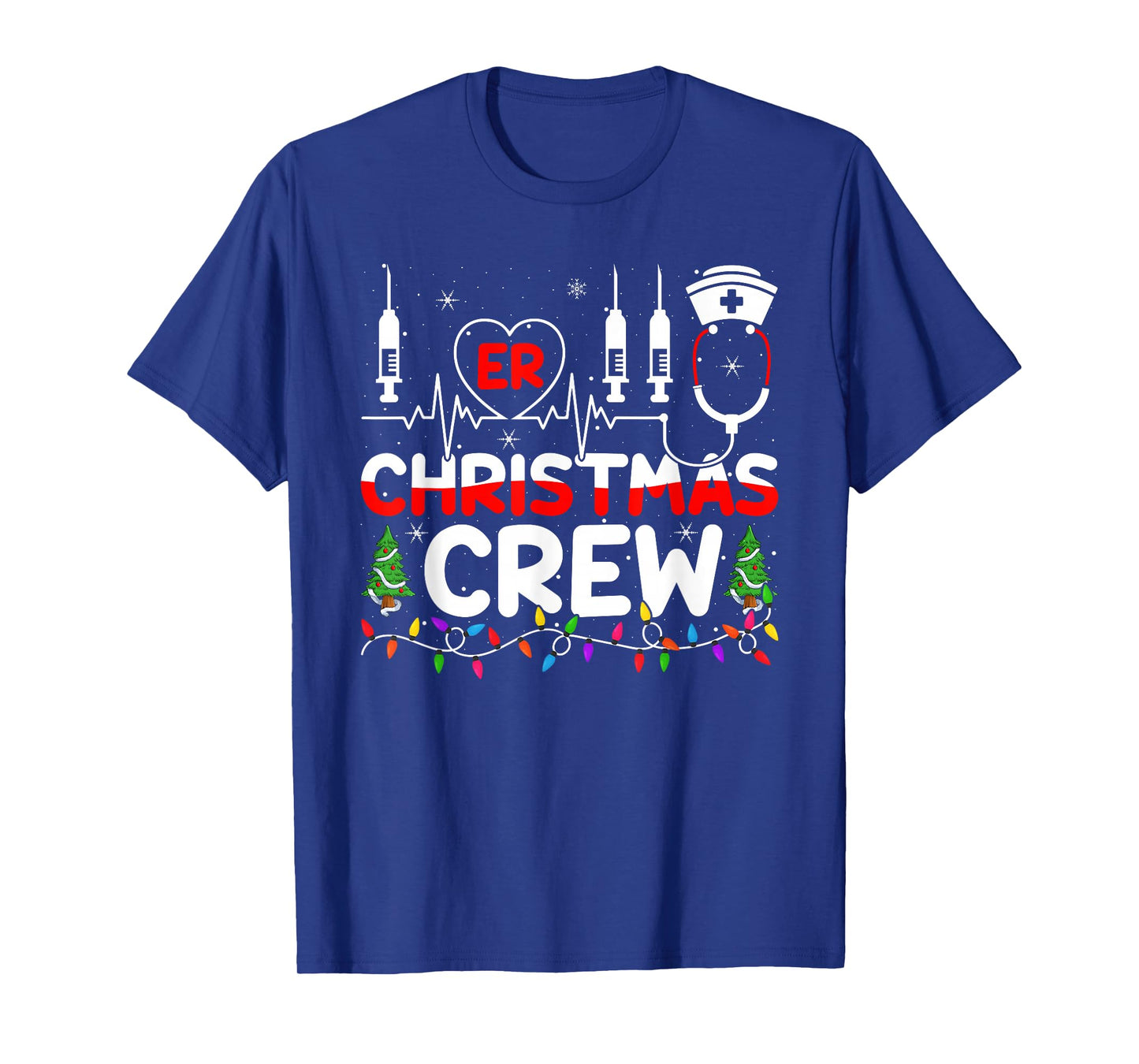 ER Nurse Christmas Crew Emergency Nurse Medical Nursing Xmas T-Shirt