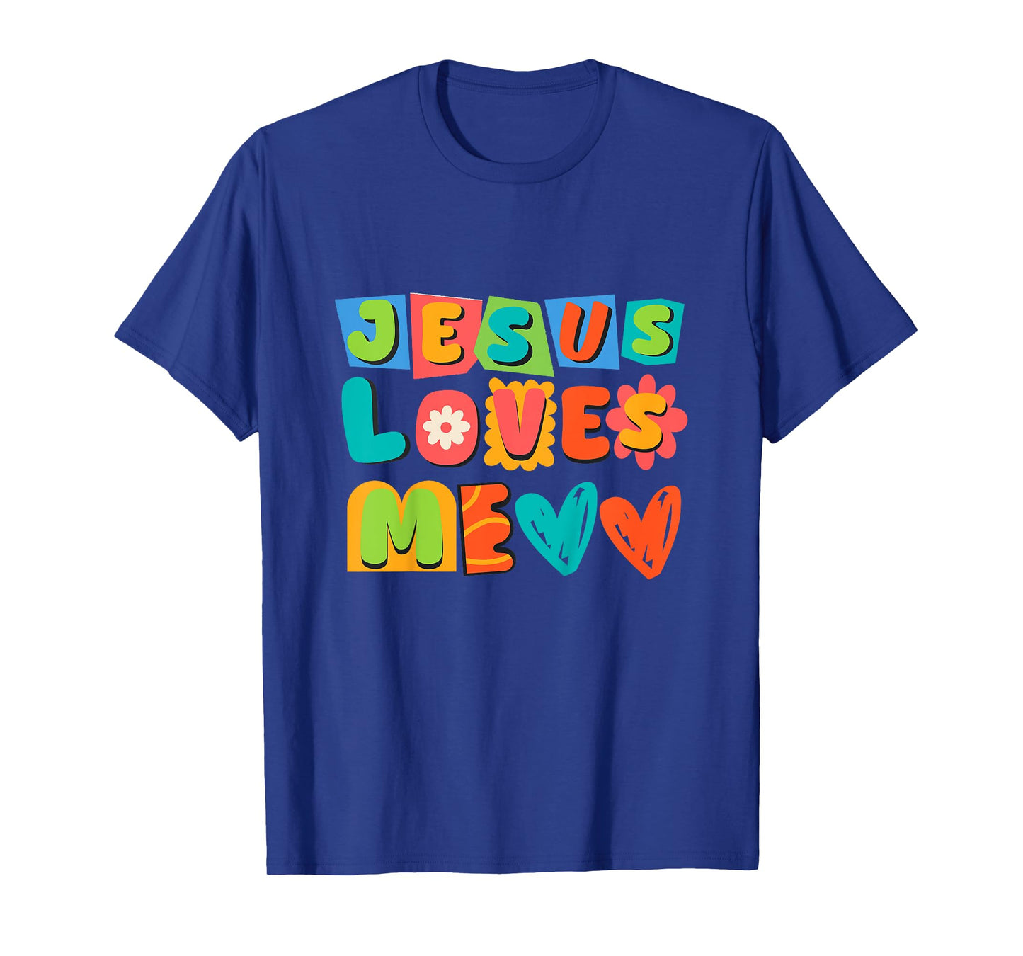 Groovy Jesus Loves Me Biblical Christian Church Retro Kids T-Shirt