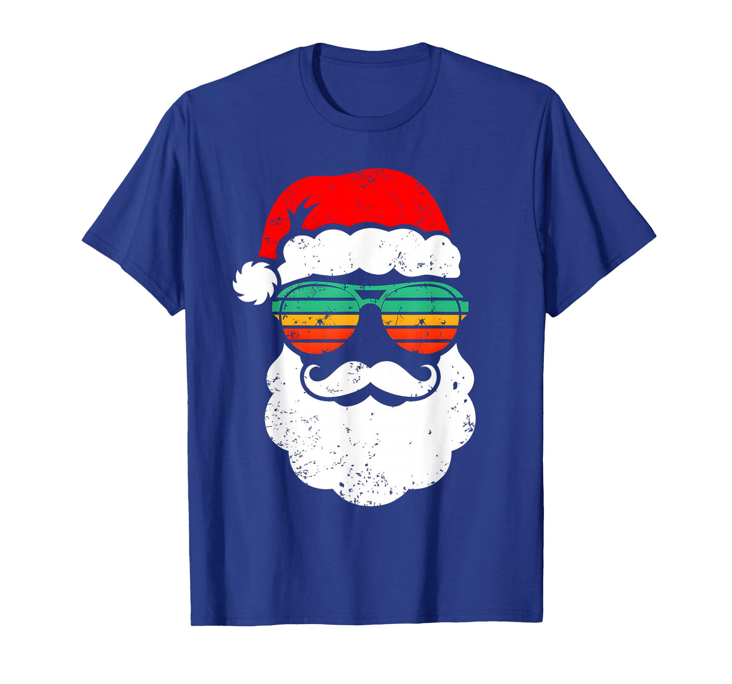Santa Face Retro Sunglasses Christmas Xmas Men Women Kids T-Shirt