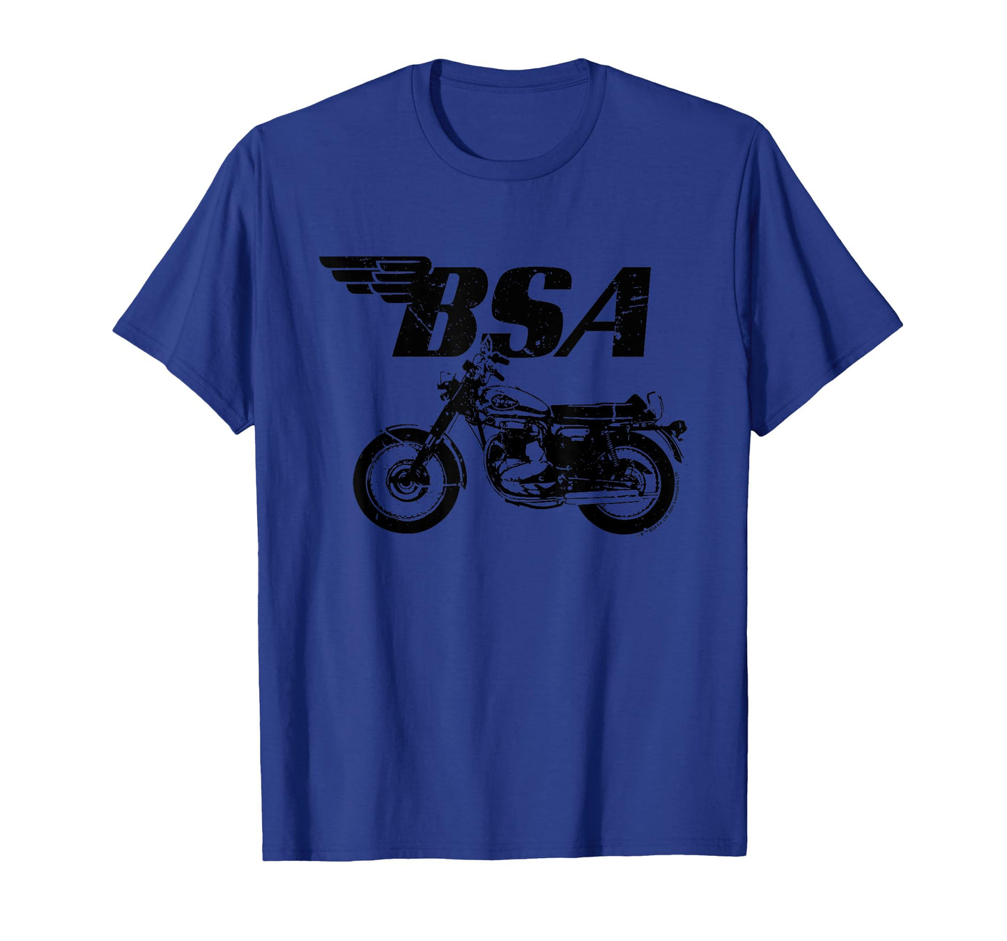 BSA Logo Distressed Thunderbolt Motorcycle T-Shirt