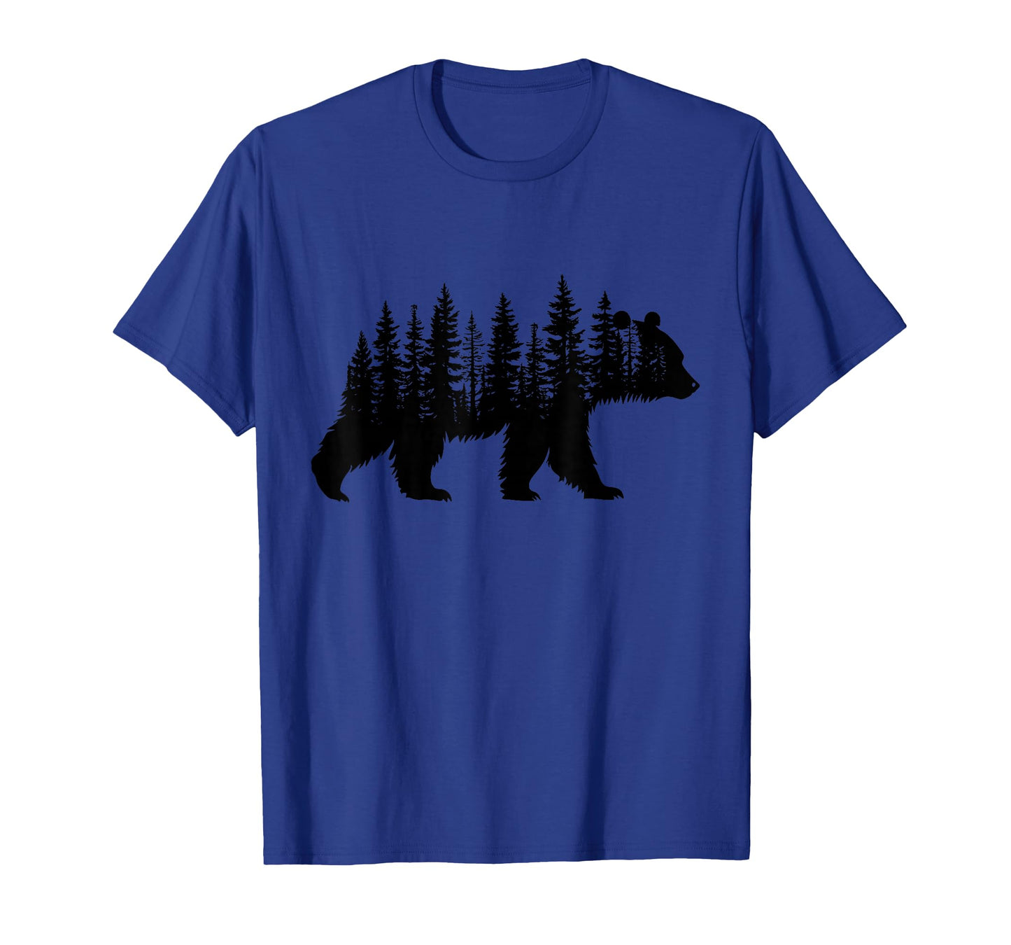 Forest Trees Wildlife Animal Retro Outdoor Nature bear Lover T-Shirt