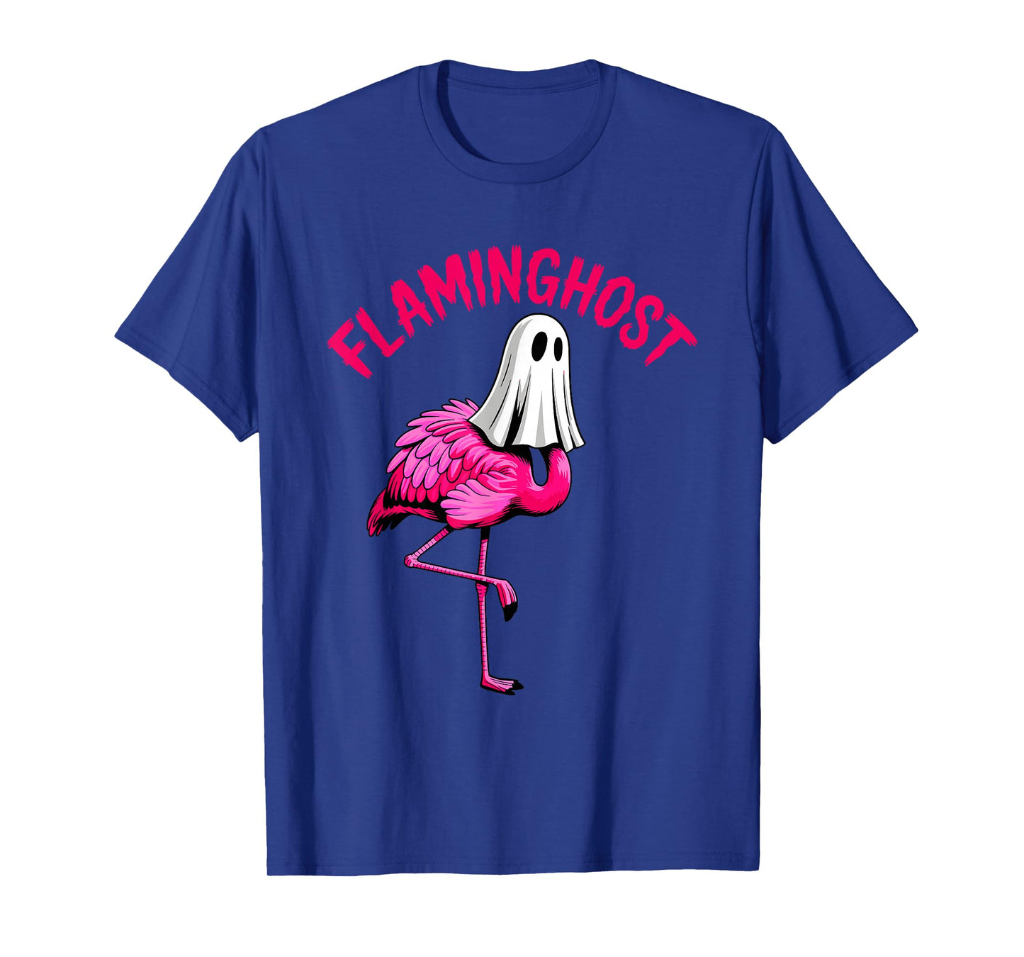 Amazing Spooky Creepy Halloween Flamingo Ghost T-Shirt