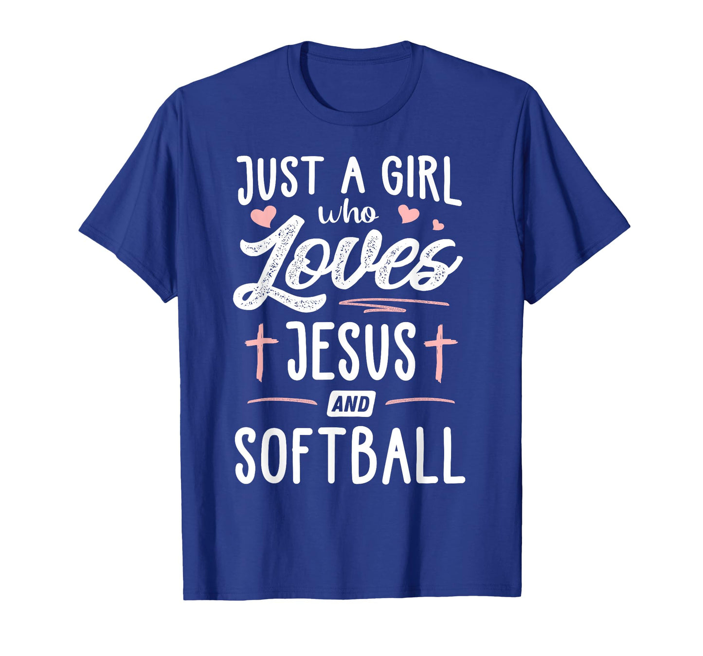 Just A Girl Who Loves Jesus And Softball Gift Women T-Shirt