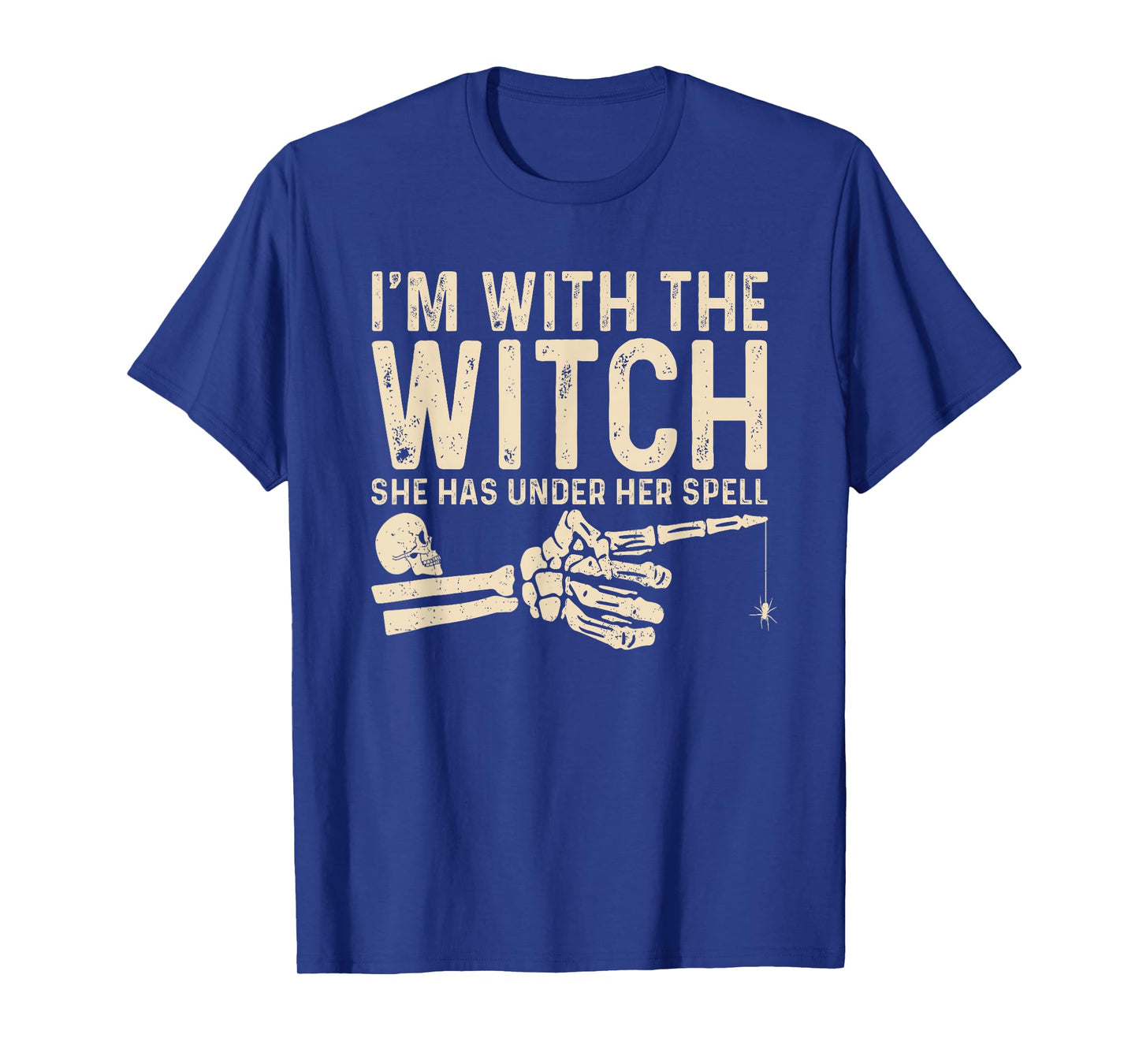 I'm with The Witch Funny Halloween Couple Costume Party T-Shirt