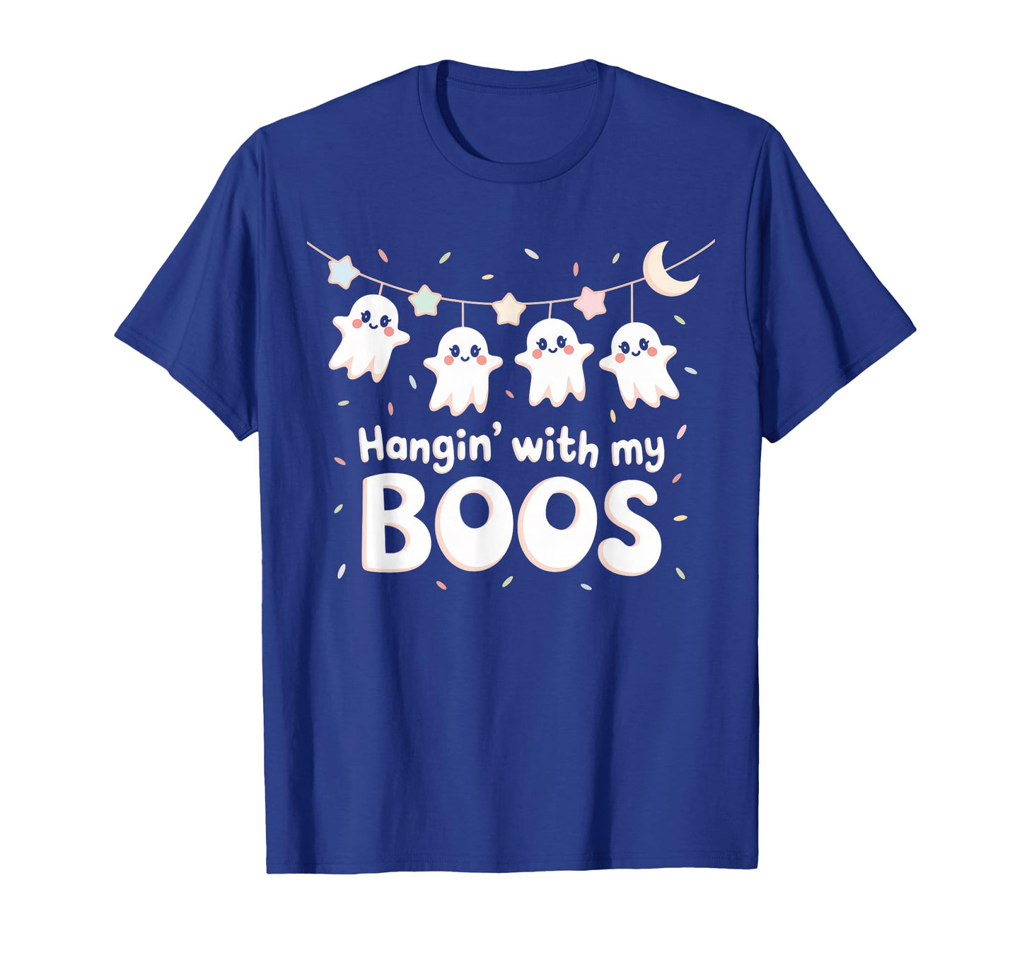 Hangin' with My Boos Tshirt Halloween Ghost Scary Witch Men T-Shirt