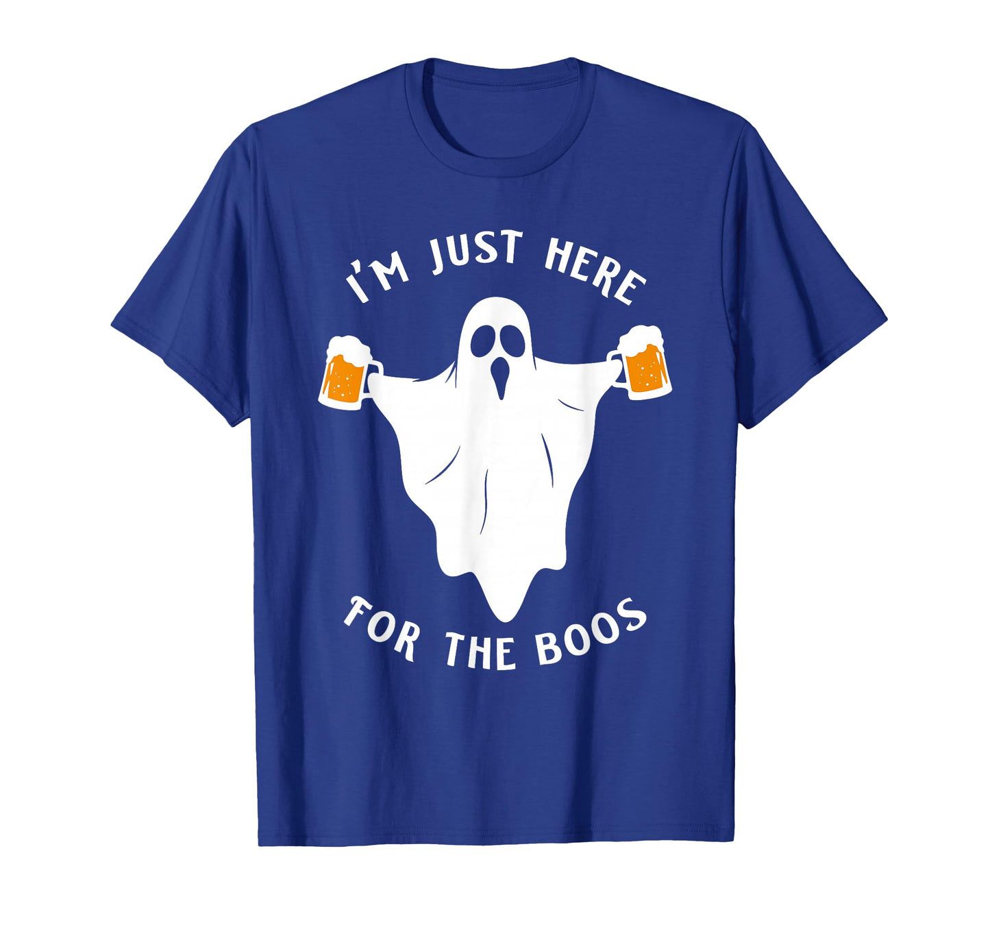 I'm Just Here for The Boos Funny Halloween Ghost Men Women T-Shirt