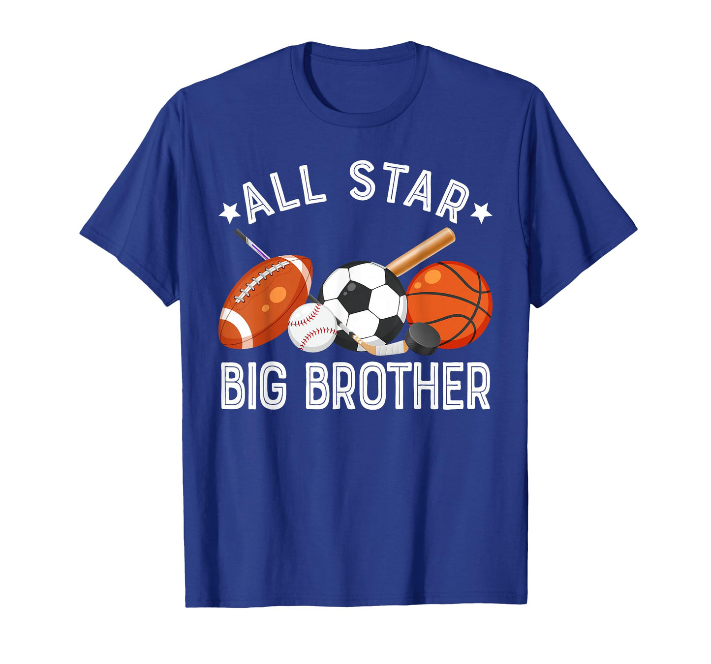 All Star Big Brother Of The Birthday Basketball Soccer Sport T-Shirt