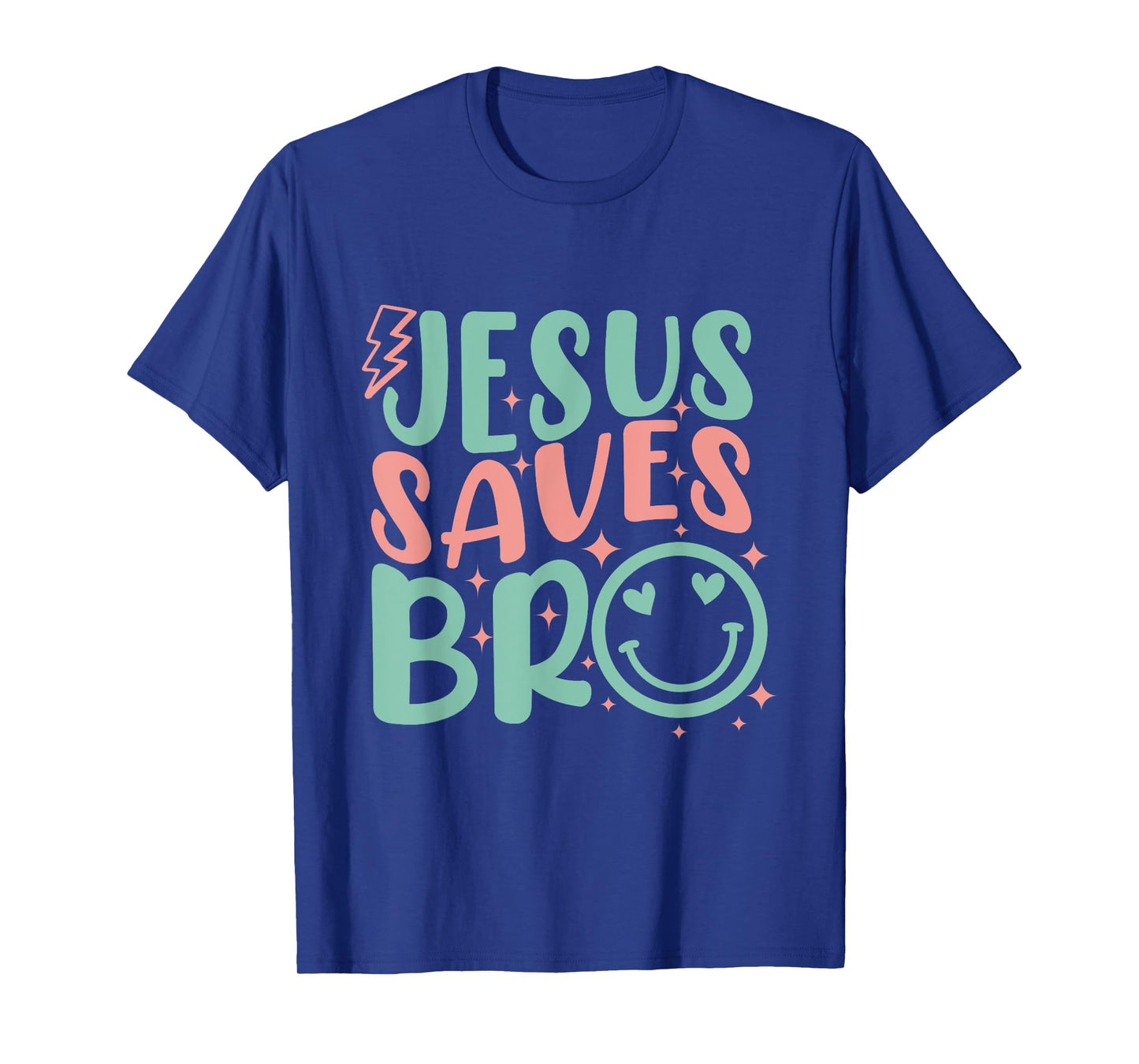 Jesus Saves Bro Retro Kids Christian Religious T-Shirt