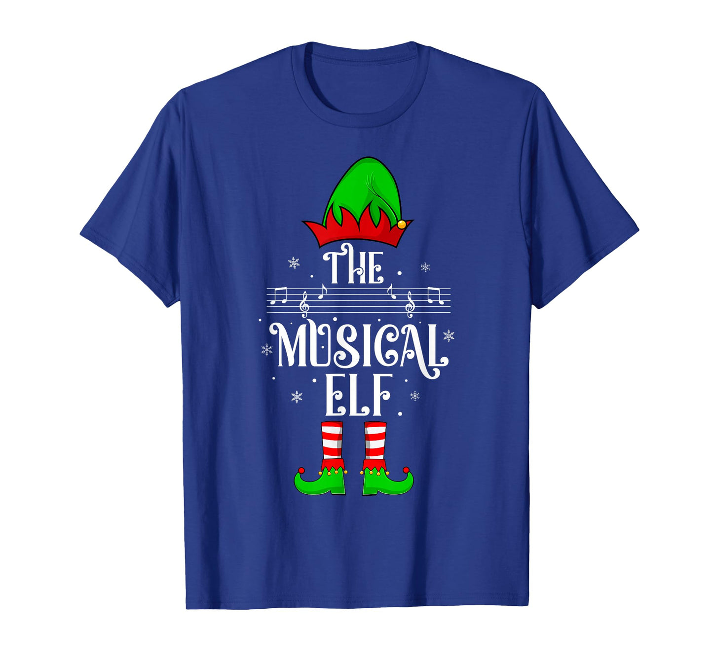 Musical Elf Xmas Christmas Matching Family Elf Squad Xmas T-Shirt