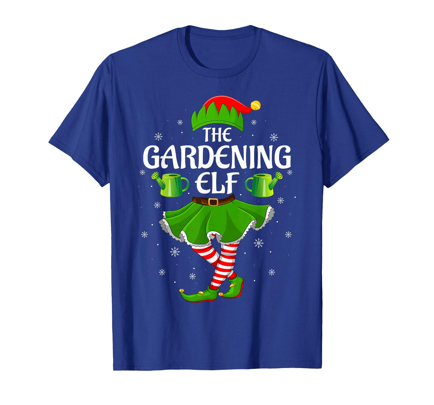 Gardening Elf Christmas Family Girls Women Elf Squad Xmas T-Shirt