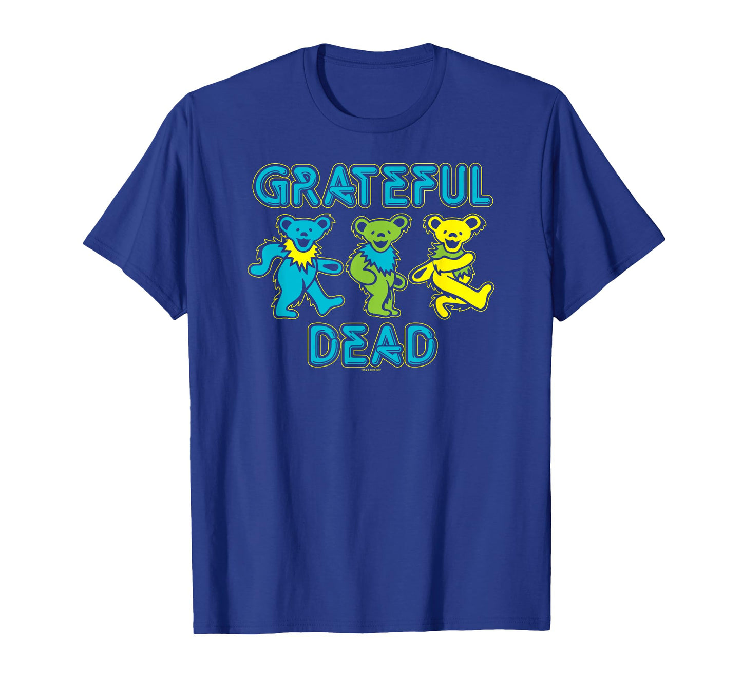 Grateful Dead Three Dancing Bears Neon Letters Vintage Band T-Shirt