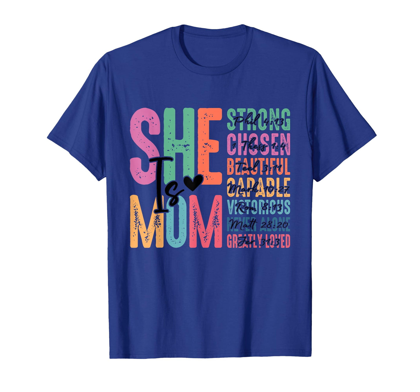 She Is Mom Christian Mothers Day Jesus Mom Religious Women T-Shirt