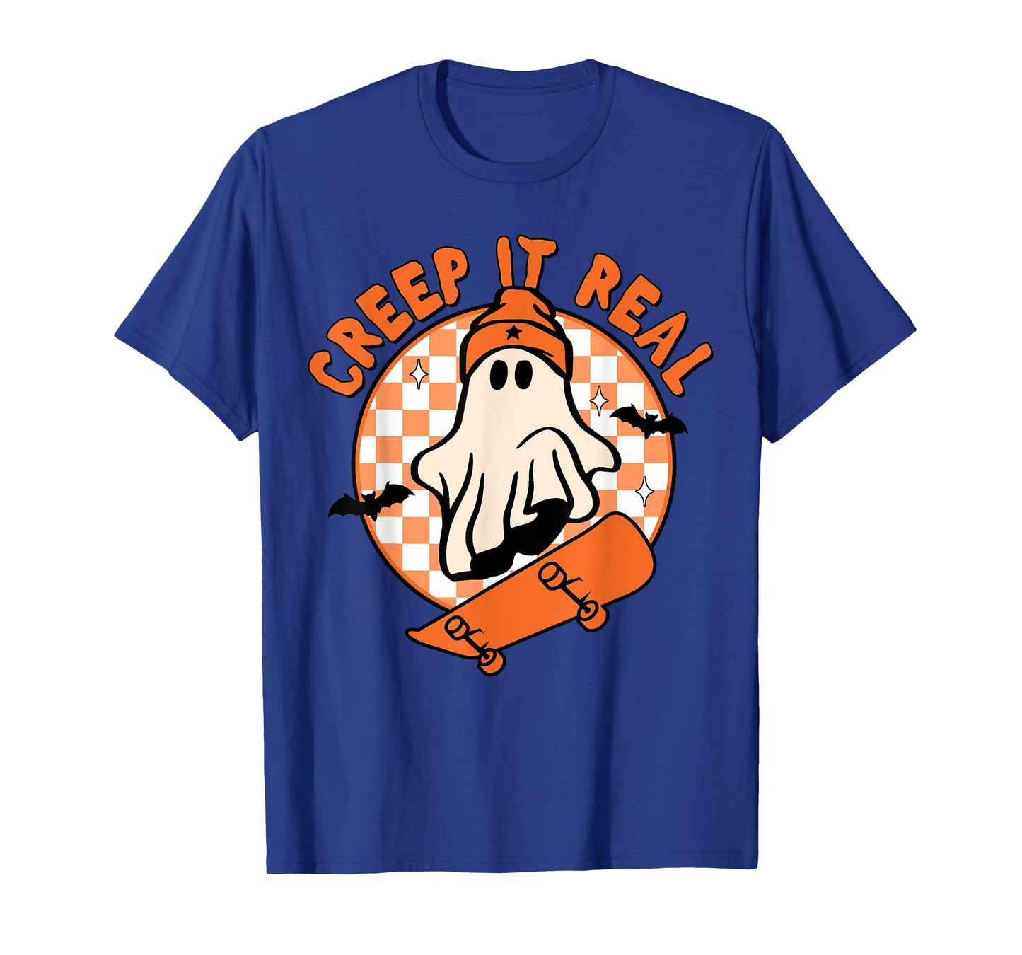 Vintage Retro Halloween Creep It Real Ghost Boy Fall Season T-Shirt