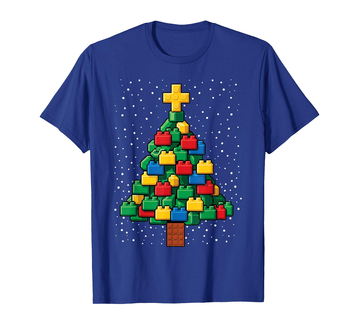 Christmas Tree Block Building Builder Brick Master Builder T-Shirt