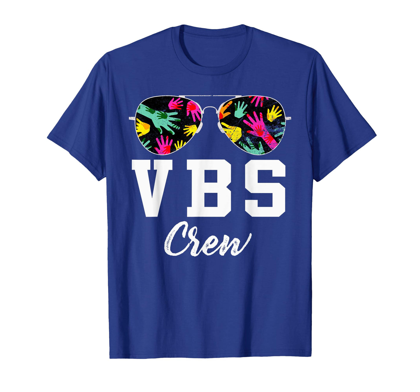 VBS Crew Vacation Bible VBS Teacher Handprints Sunglasses T-Shirt