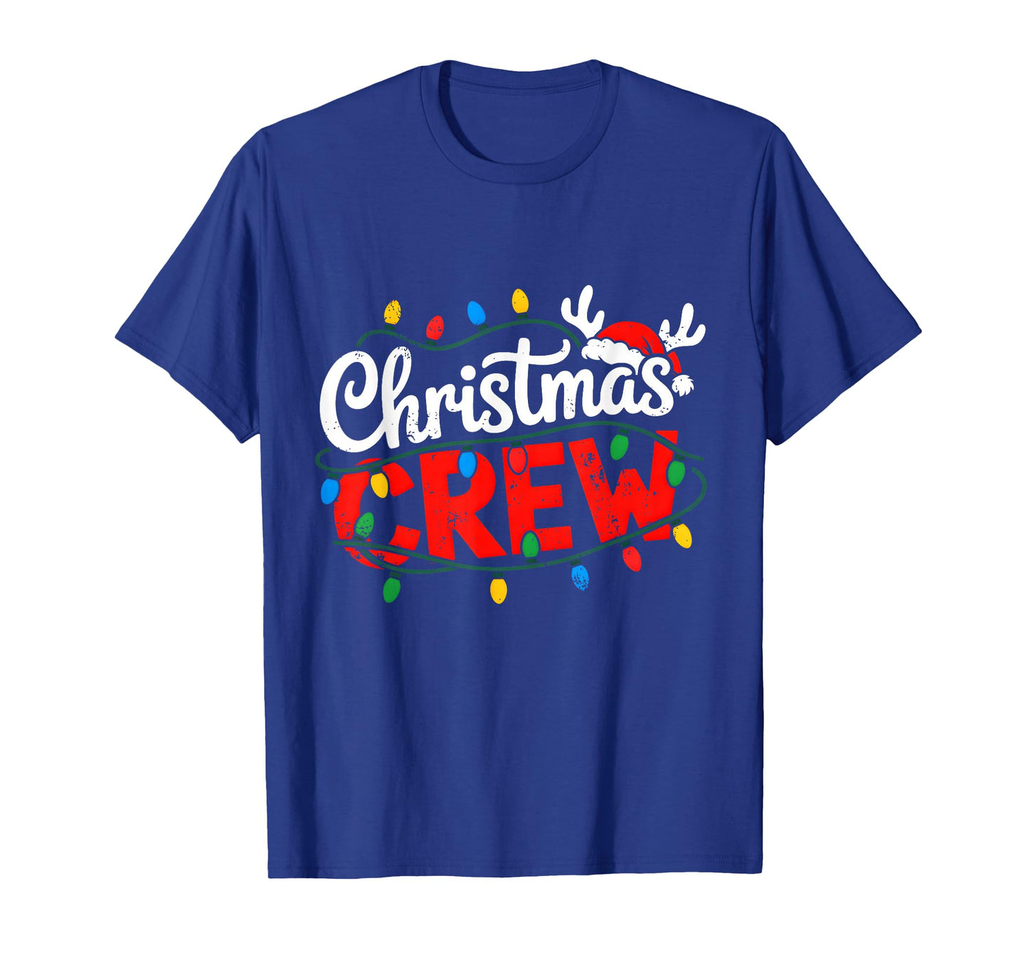 Christmas Crew Xmas Lights Family Matching Pajamas Holiday T-Shirt