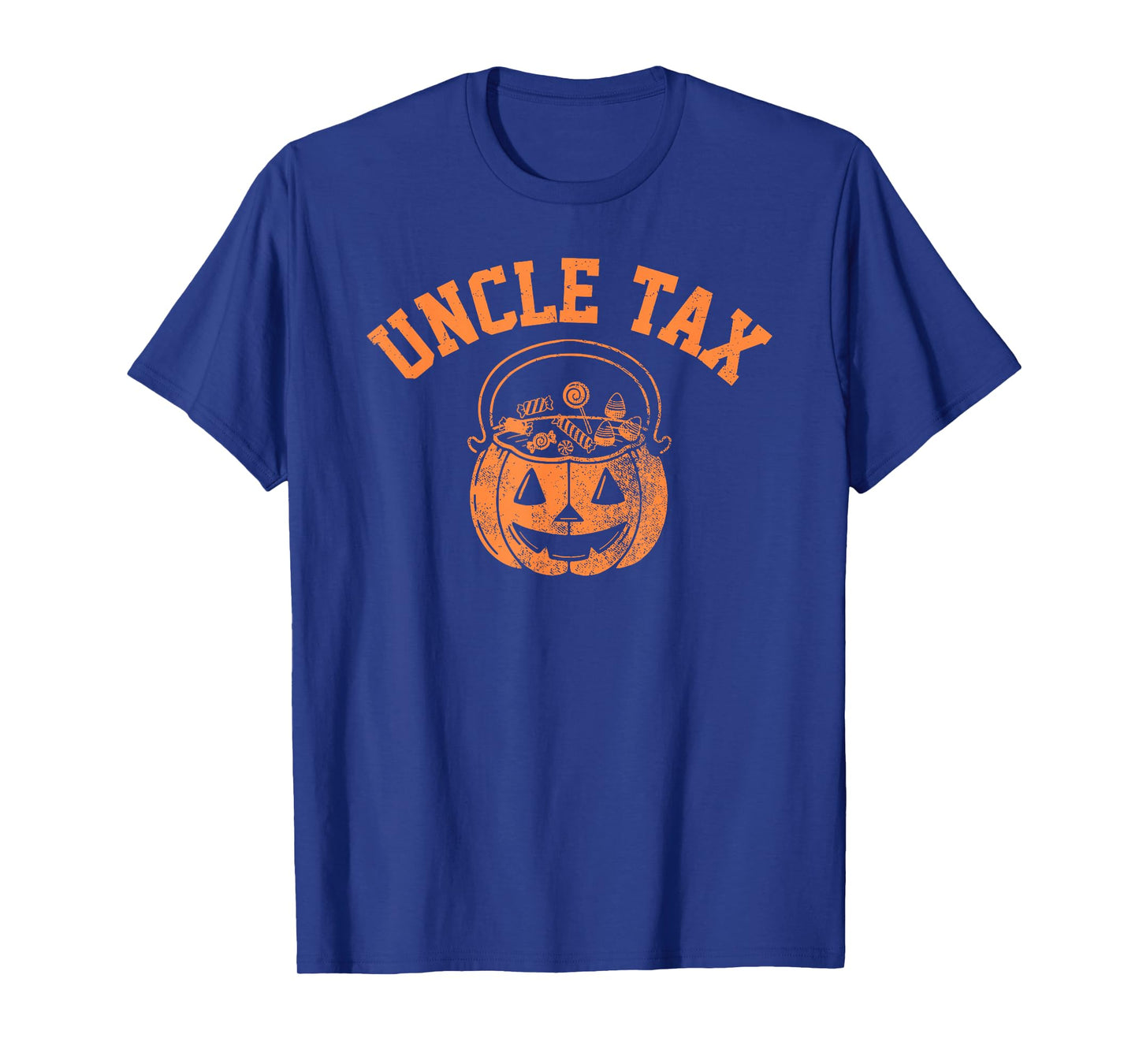 Halloween Vintage Uncle Tax Pumpkin Spooky Trick-or-Treat T-Shirt