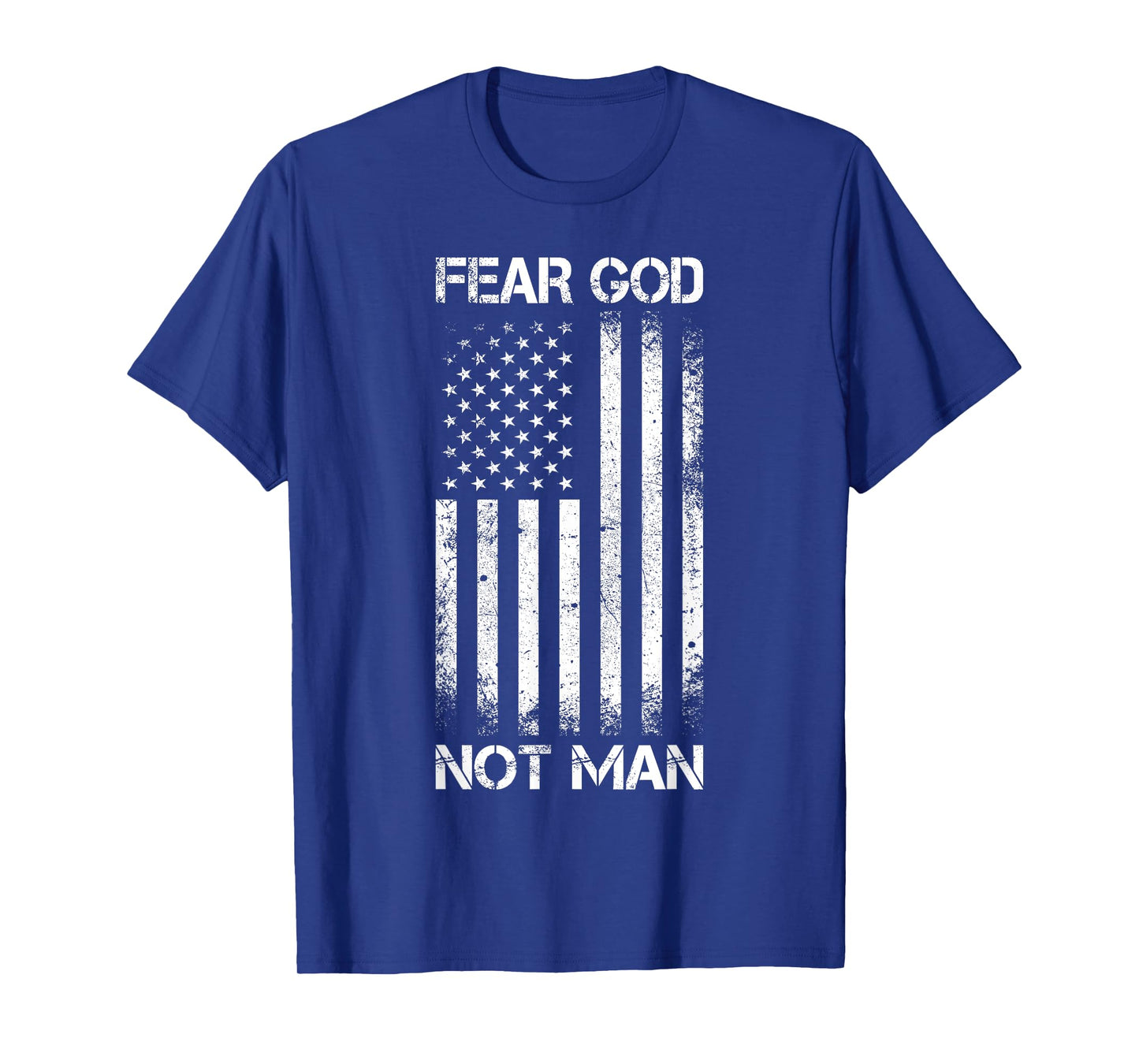 Vintage USA Flag Fear God Not Man T-Shirt