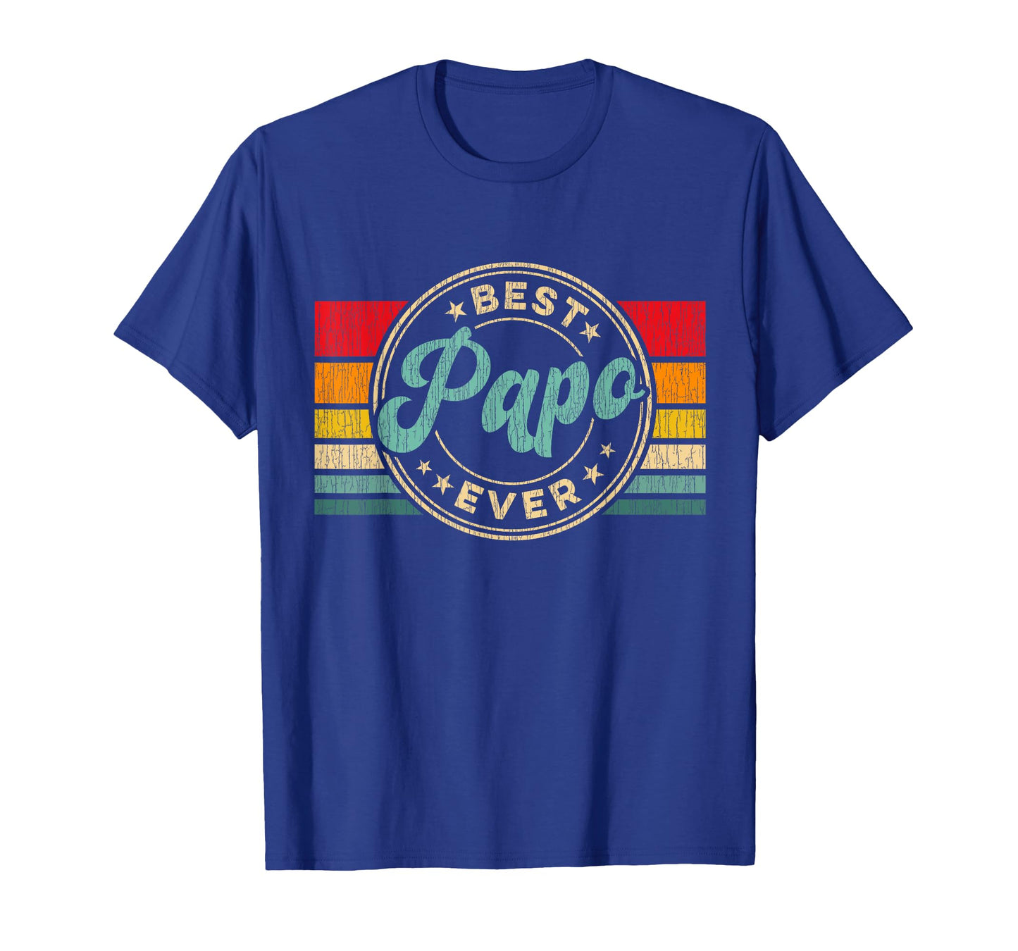 Best Papo Ever Vintage Retro Father's Day Gift T-Shirt