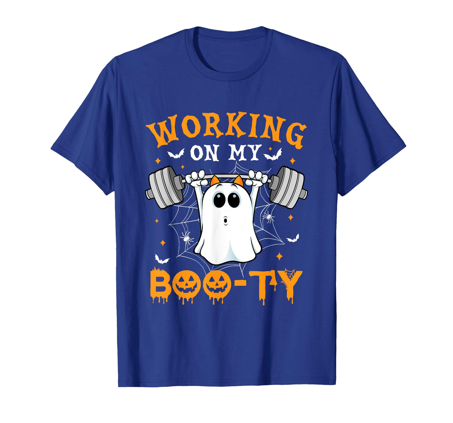 Funny Halloween Working On My Booty Workout Gym T-Shirt
