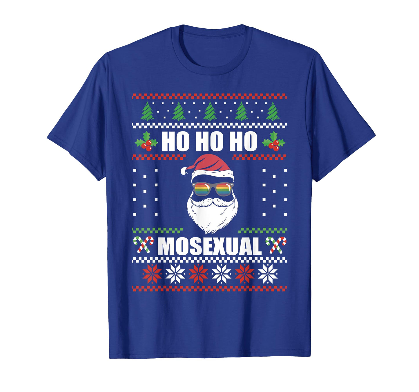 Funny Christmas LGBTQ Shirt Ho Ho Ho Mosexual Gay Pride T-Shirt