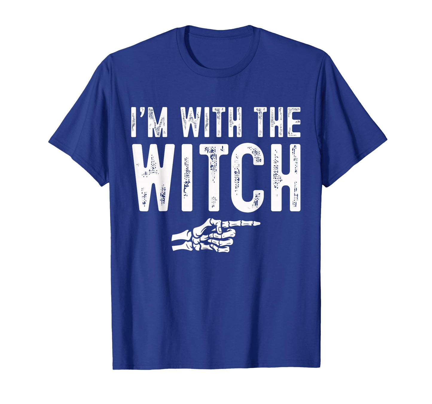 I'm with The Witch Easy Costume Halloween Couples Matching T-Shirt