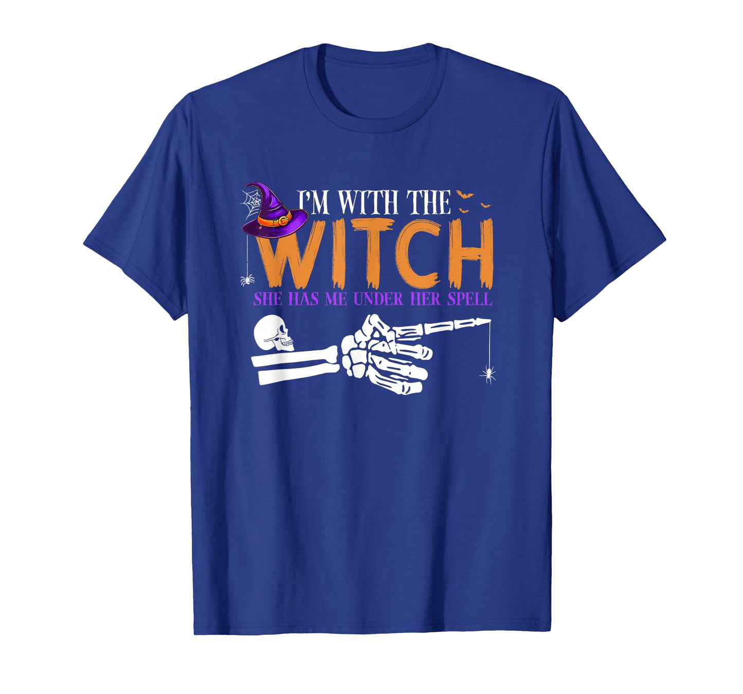 I'm with The Witch Funny Halloween Couple Costume Party T-Shirt