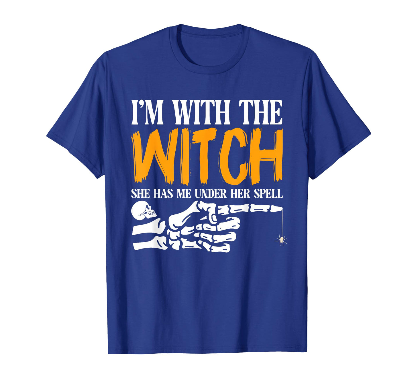 I'm with The Witch Funny Halloween Couple Costume Party T-Shirt