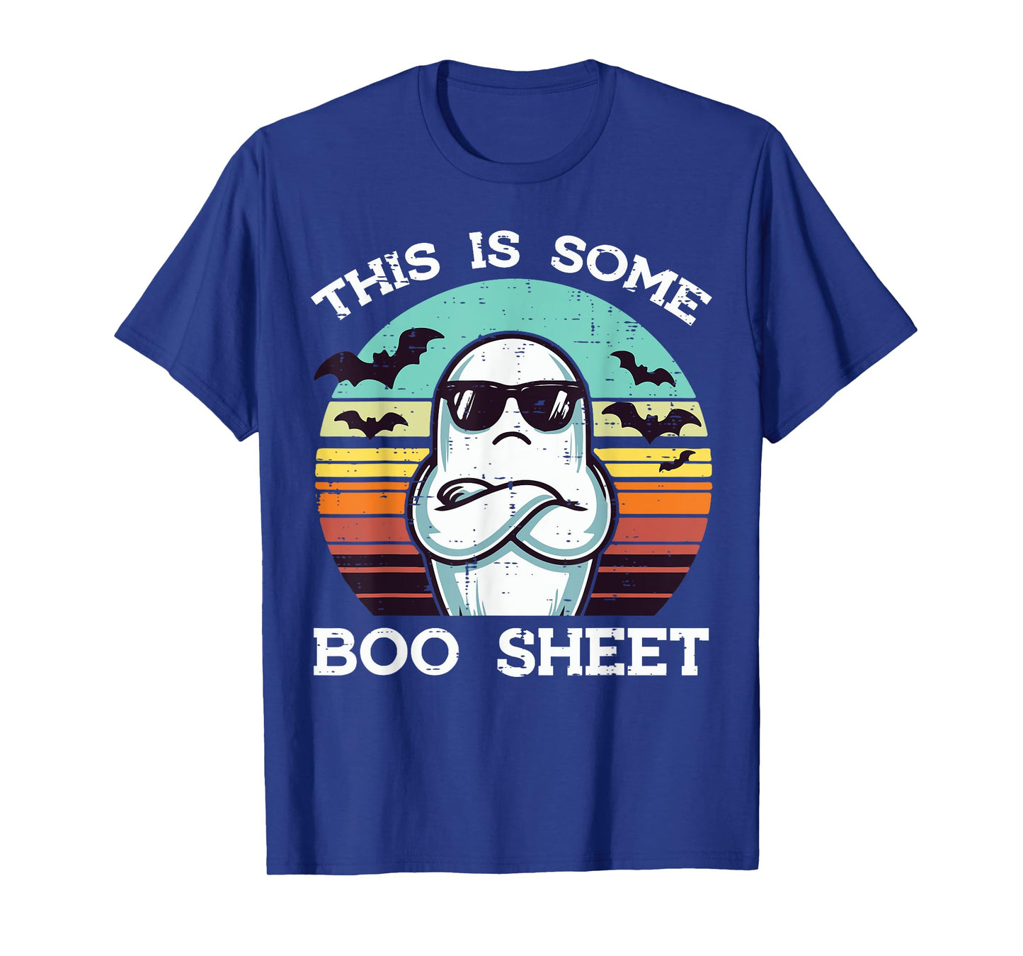 Halloween Ghost This Some Boo Sheet Retro Costume Men Women T-Shirt