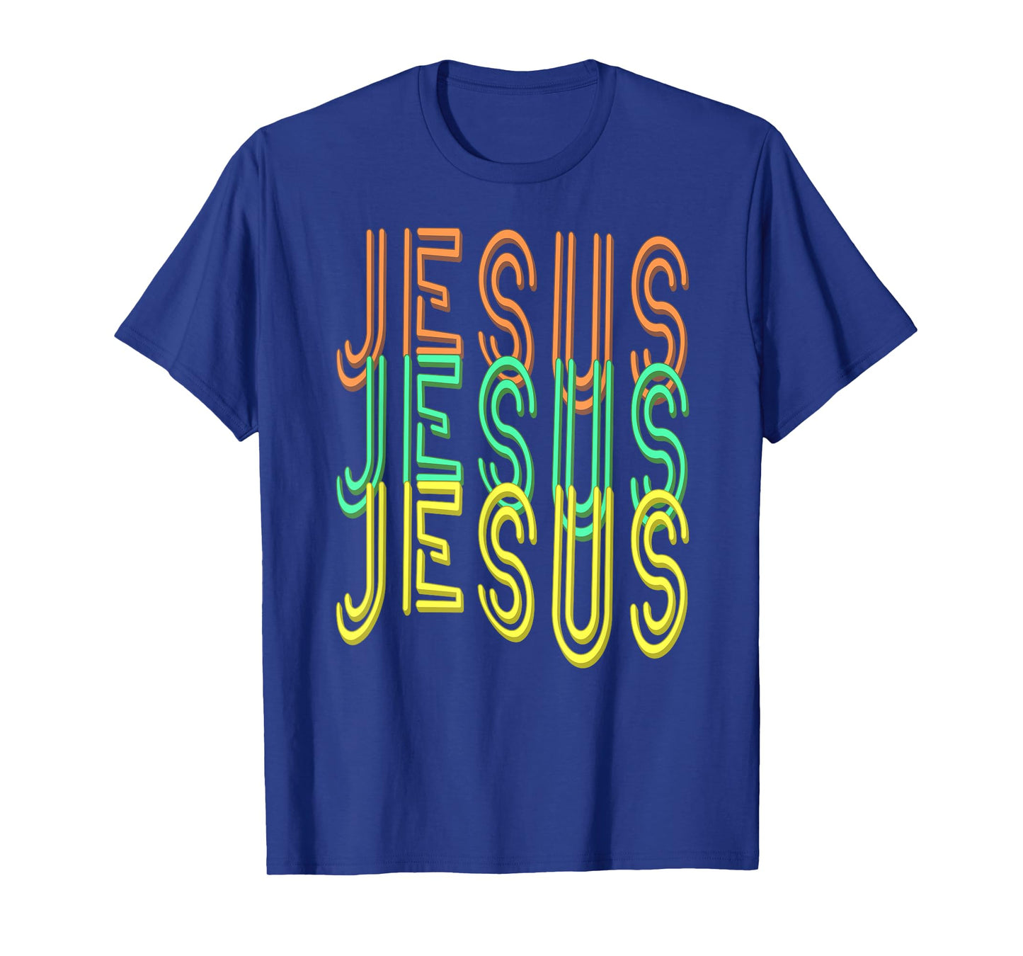 Jesus Jesus Jesus (Simulated Neon Sign Font) T-Shirt