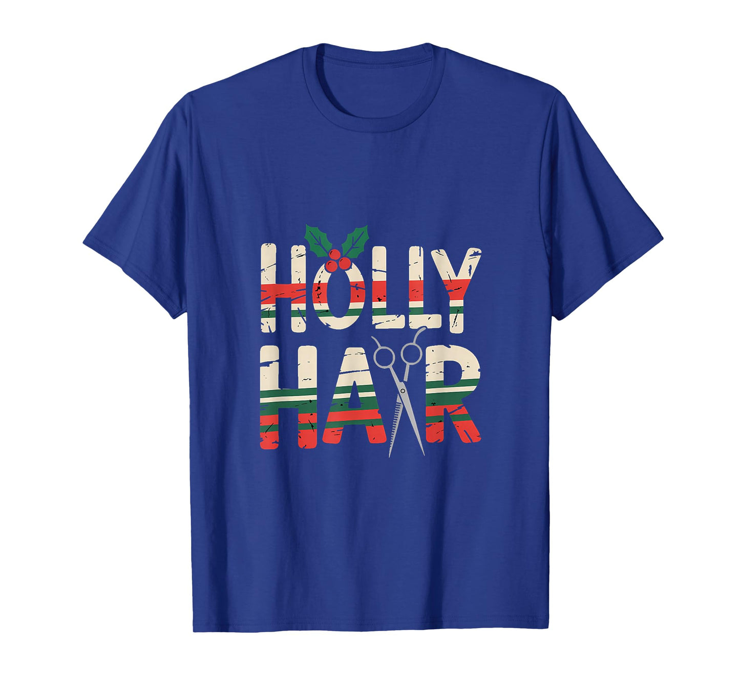 Witch Hairdresser Holly Hair Retro Christmas Style T-Shirt