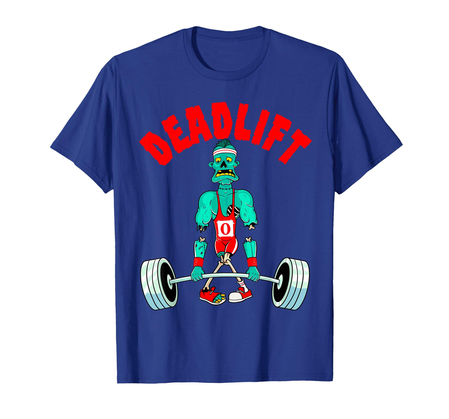 Halloween Workout Zombie Deadlift Weightlifting Men Women T-Shirt