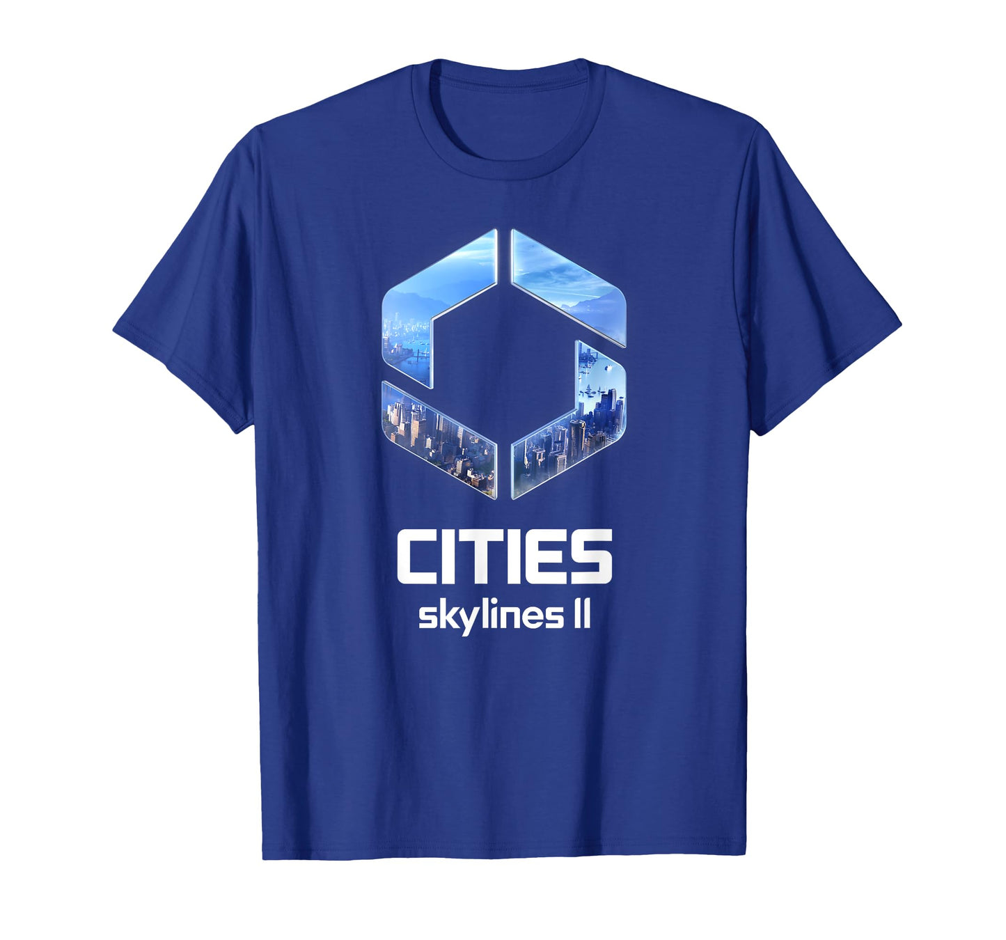 Cities Skylines II Game Logo City Builder White T-Shirt