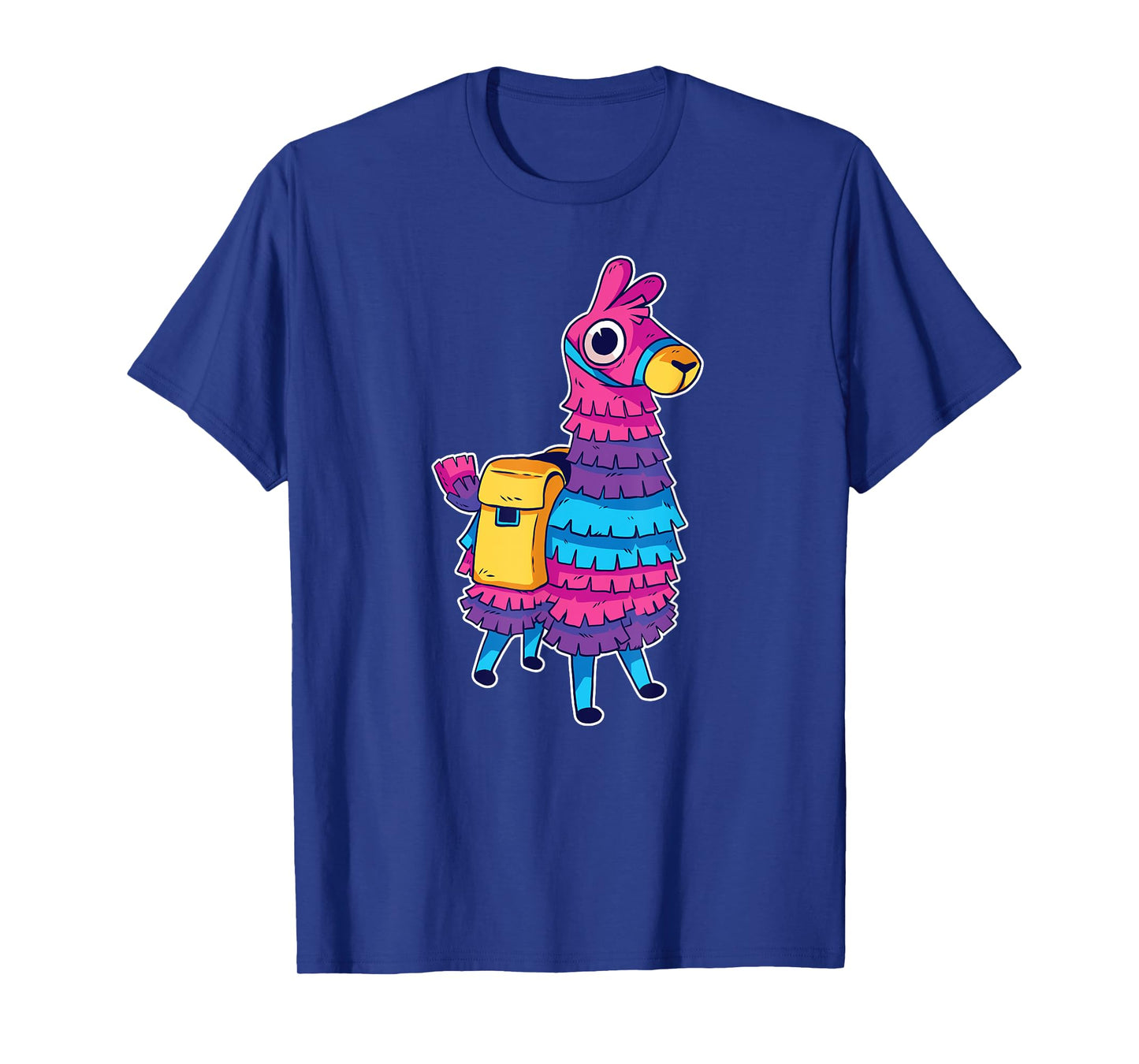 Funny Loot Llama Pinata With Yellow Saddlebag Artwork T-Shirt